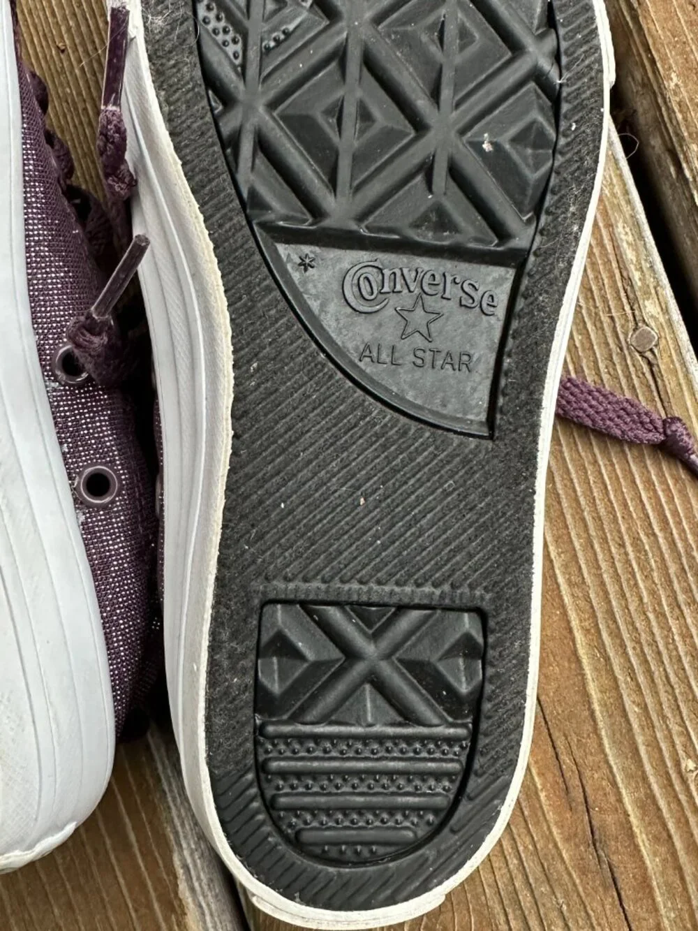 Converse - CT All Star Shoreline Metallic Purple Sneakers - Junior 13 - 662255F